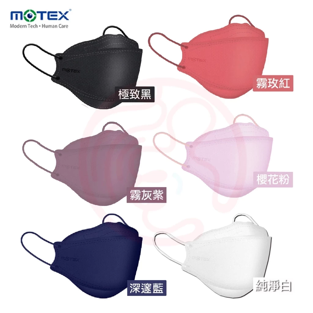 MOTEX MOTEX.4D Three-Dimensional Medical Mask | Fish Shape Series (10 Pieces/Box) (Adult Version)